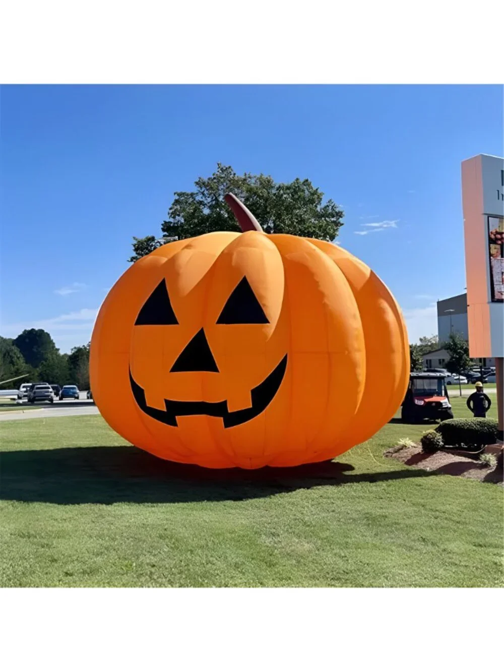 Giant 15Ft Halloween Inflatables Pumpkin Decorations, Blow Up Yard Decorations